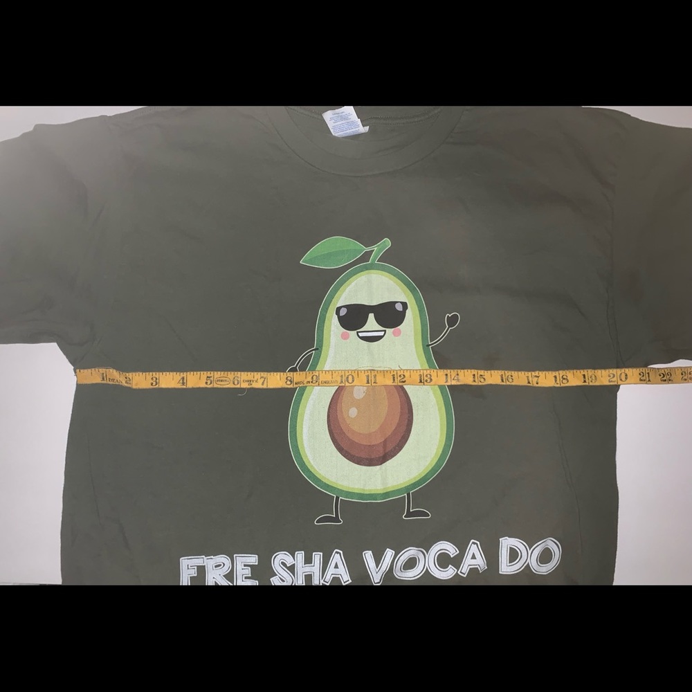Funny avocado T-shirt Graphic port & company sz Large - Picture 5 of 6